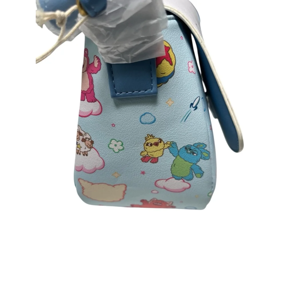 LOUNGEFLY PIXAR Alien Remix Crossbody Toy Story Monsters Inc Cloud Flap NWT